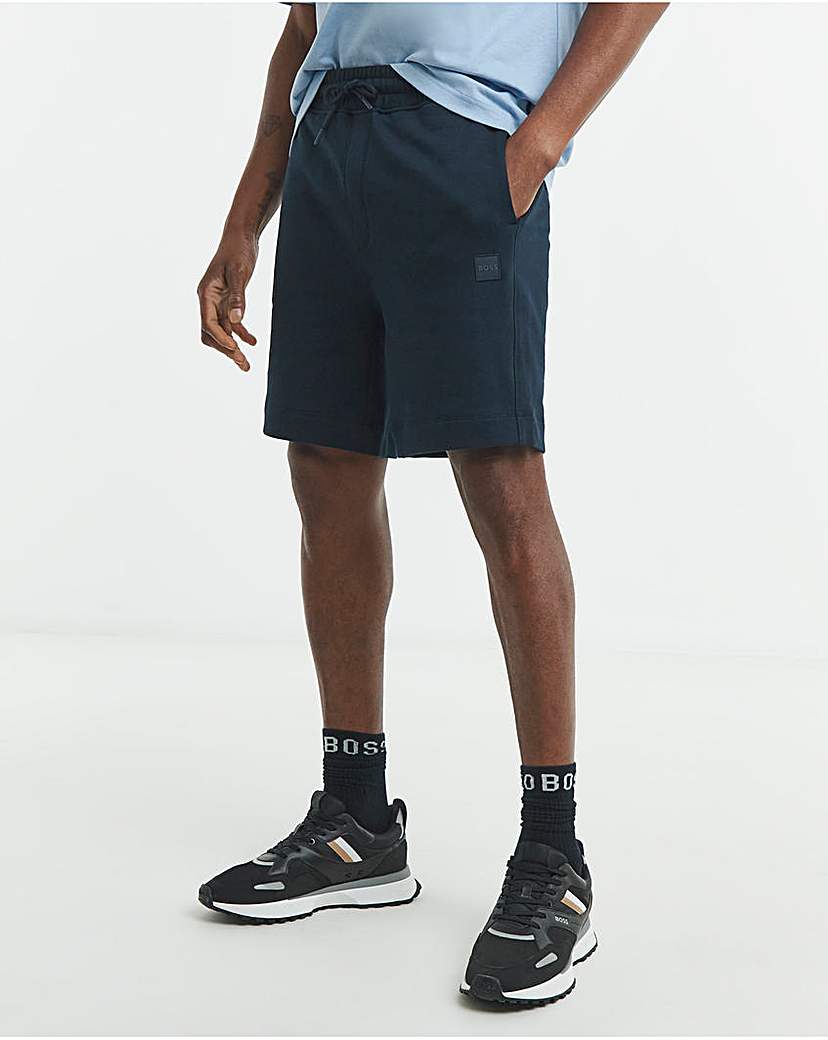 BOSS Classic Logo Sweat Short - Navy