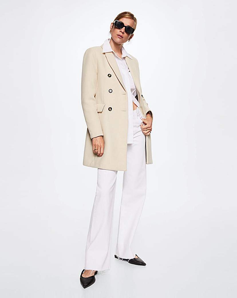 Mango Wool Double-Breasted Coat