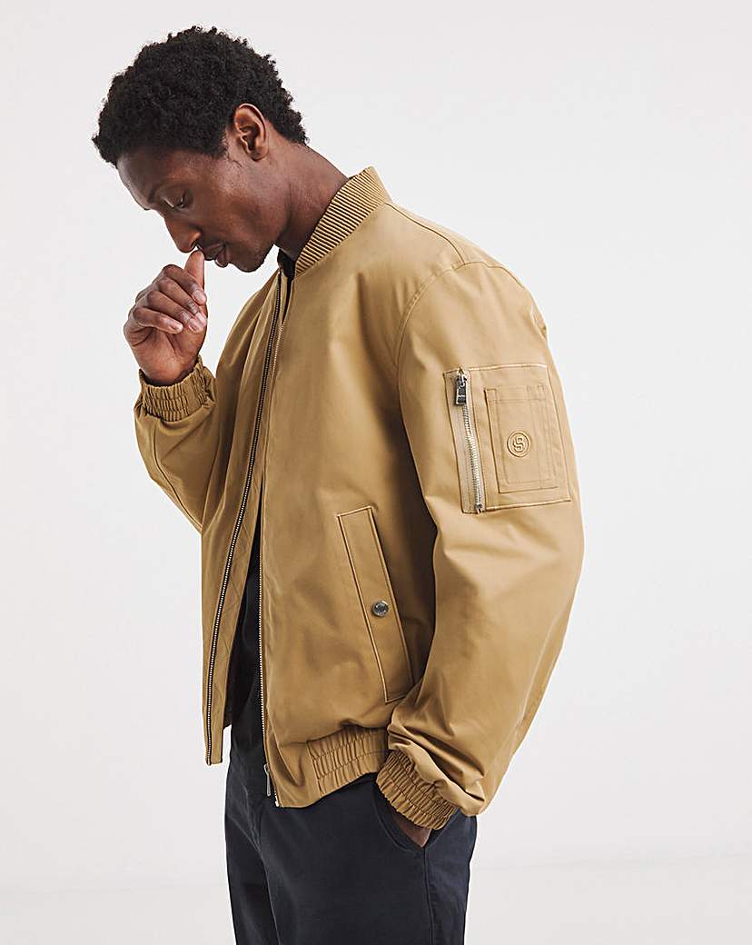 New In - BOSS Bomber Jacket - Camel