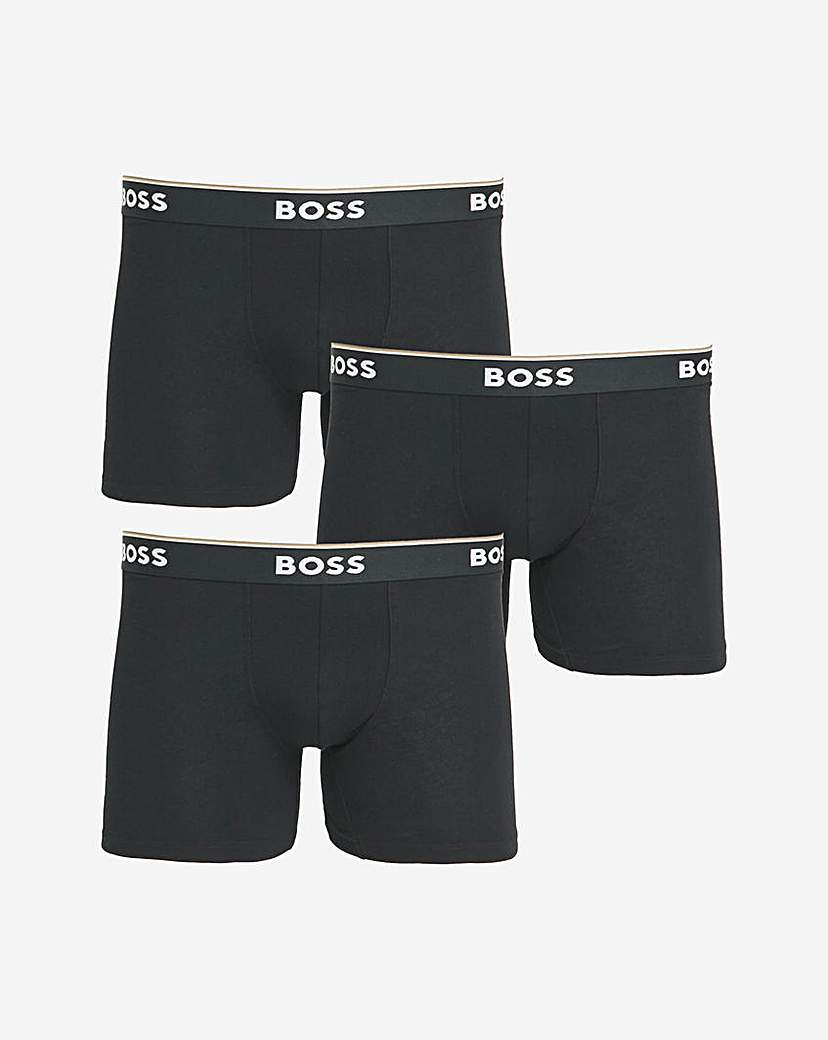 New In - BOSS 3 Pack Brief - Black