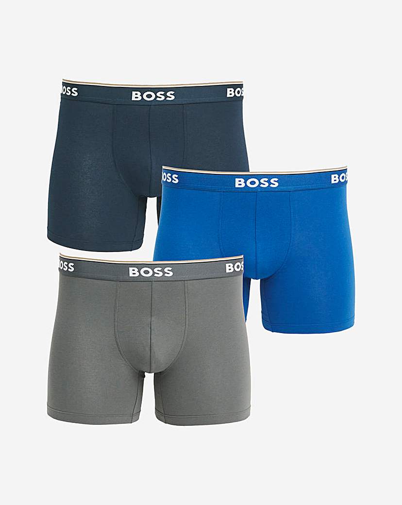 New In - BOSS 3 Pack Brief - Blue