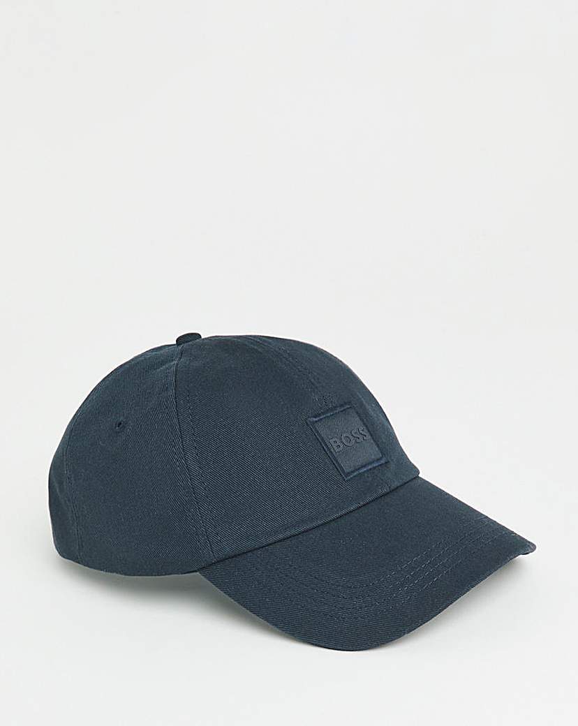 New In - BOSS Classic Badge Cotton Cap - Navy