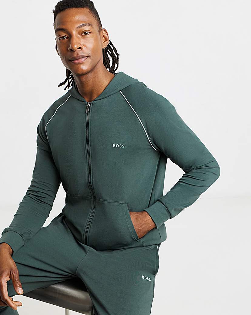 New In - BOSS Lounge Hoodie - Green