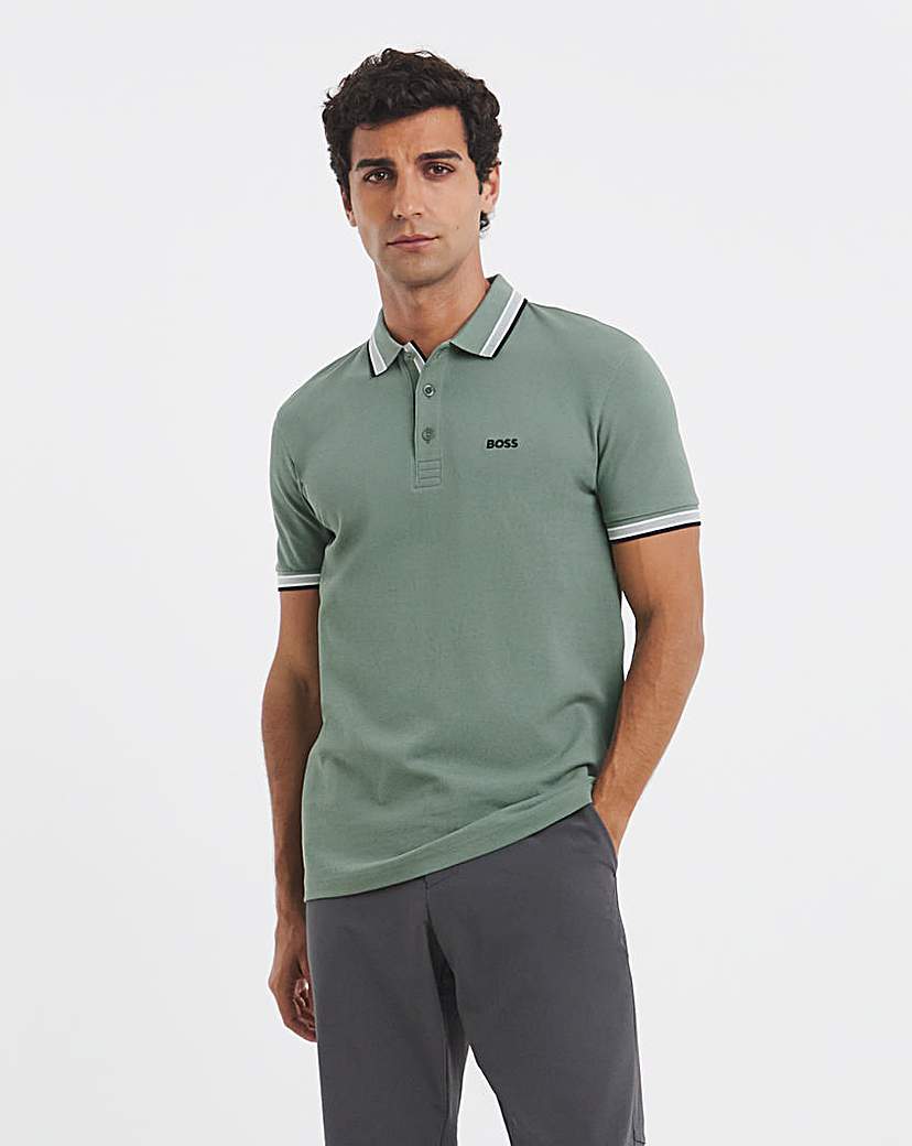 New In - BOSS Short Sleeve Paddy Polo - Green