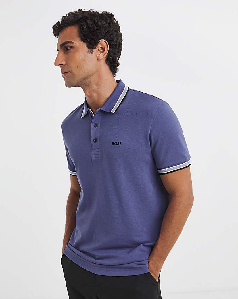 New In - BOSS Short Sleeve Paddy Polo - Navy