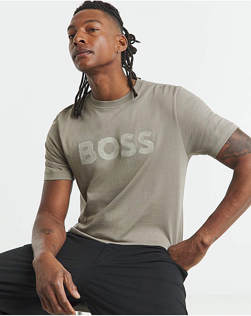 BOSS Graphic Logo T-Shirt - Beige