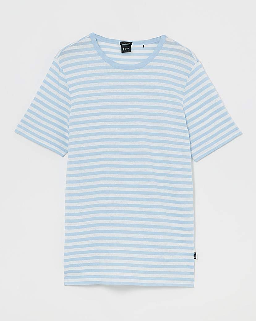 BOSS Linen Mix Crew Neck T-shirt