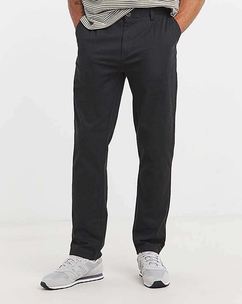 Pleat Front Chino - Black
