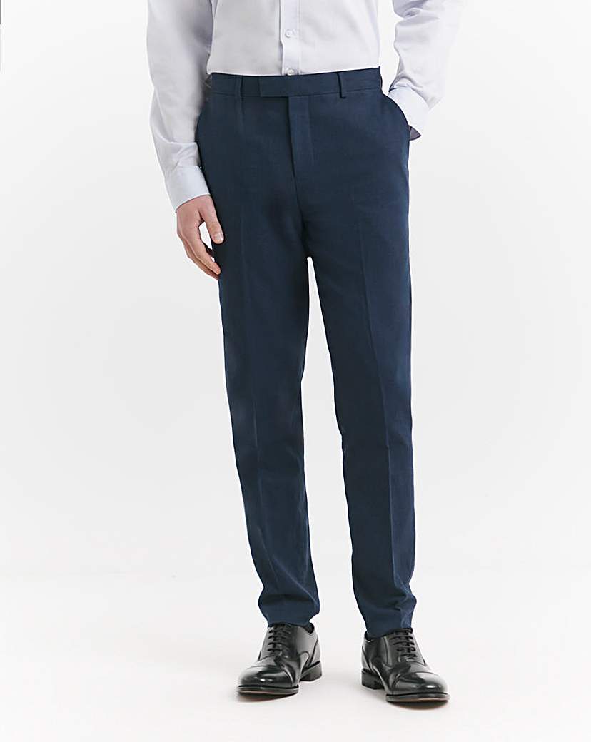 New In - Regular Fit Linen Blend Trouser