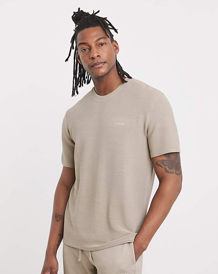 Boss Short Sleeve Rib Lounge T-Shirt