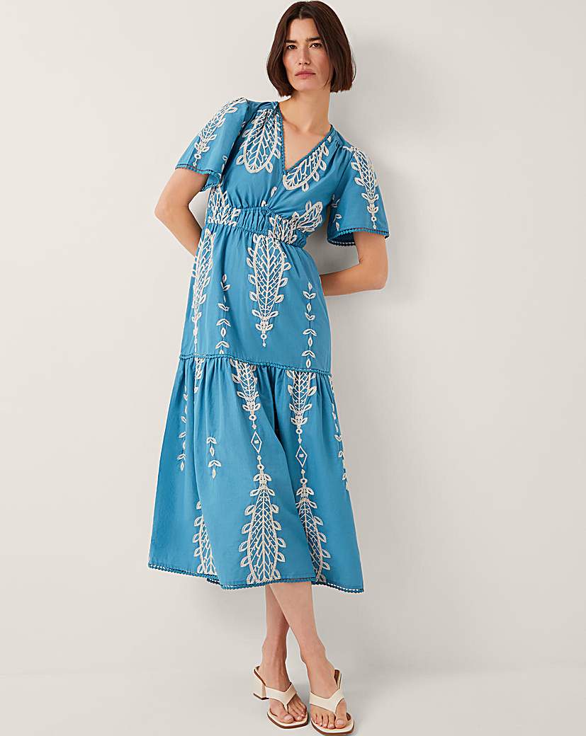 New In - Monsoon Noa Embroidered Midi Dress