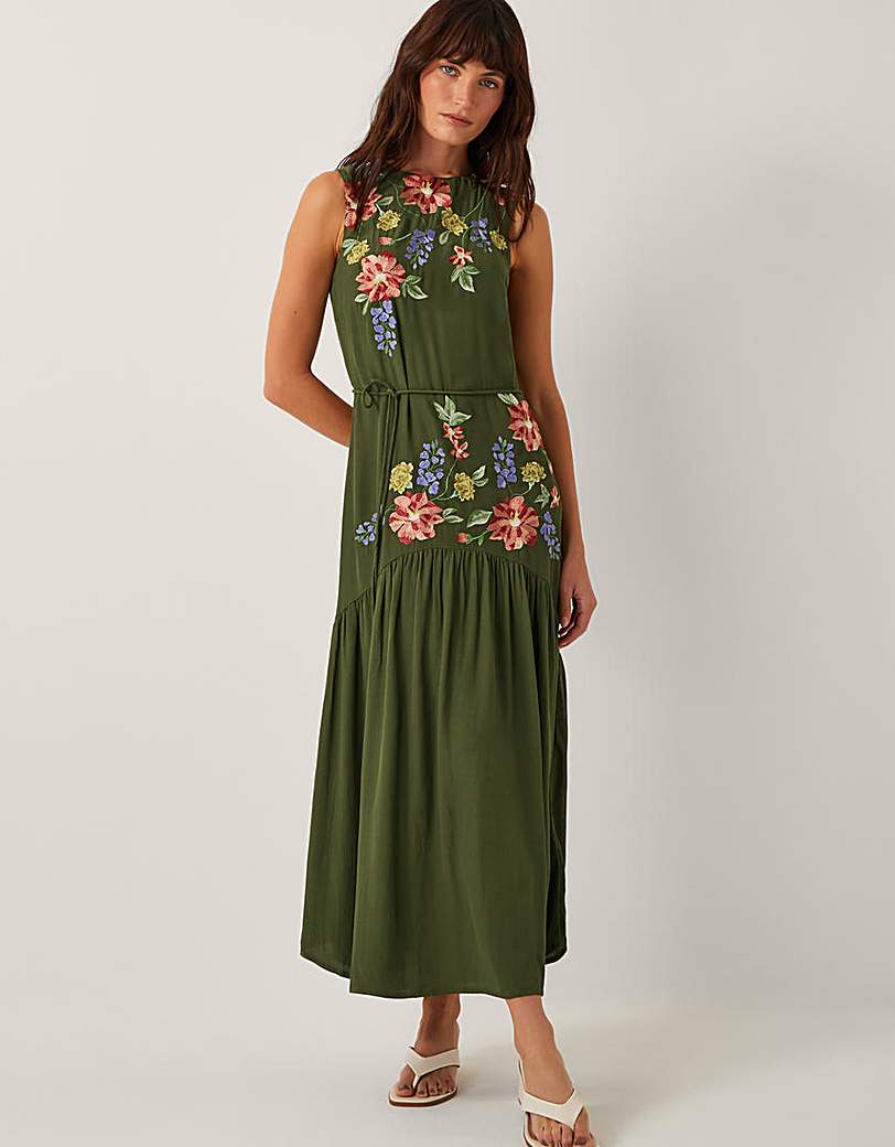 New In - Monsoon Odelle Floral Midi Dress
