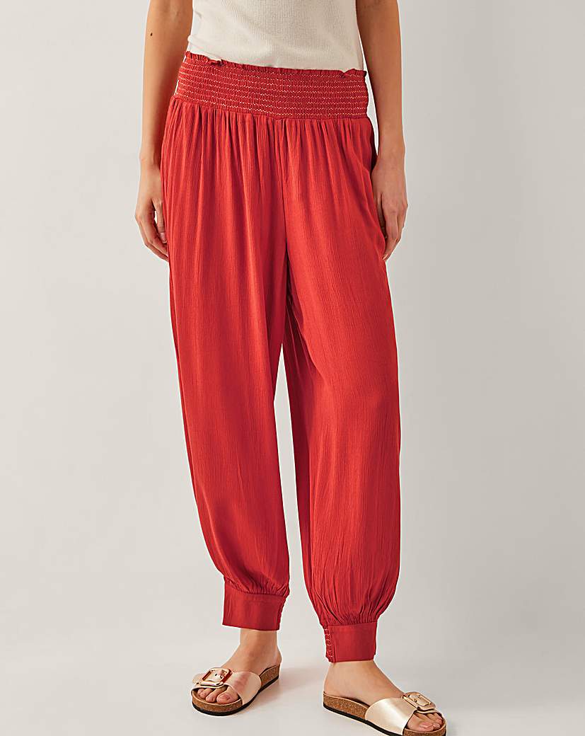 New In - Monsoon Reese Shirred Harem Trousers