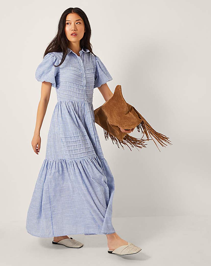 New In - Monsoon Winnie Stripe Maxi Shirt Dress
