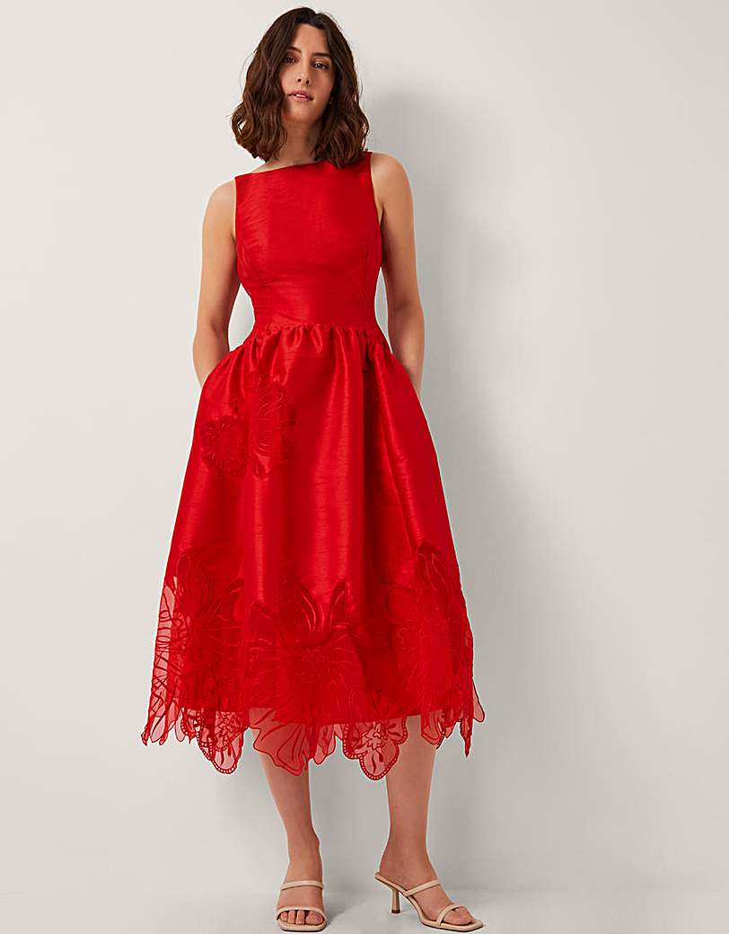 New In - Monsoon Frida Cutwork Midi Dress