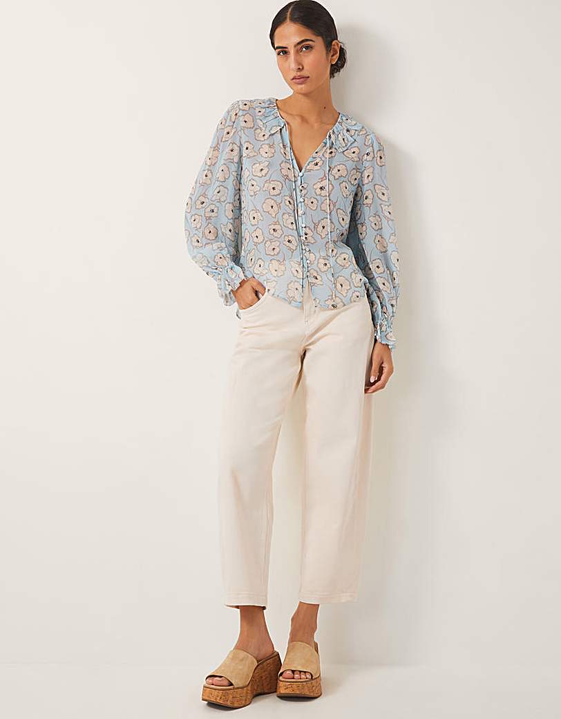 New In - Monsoon Chloe Floral Ruffle Blouse