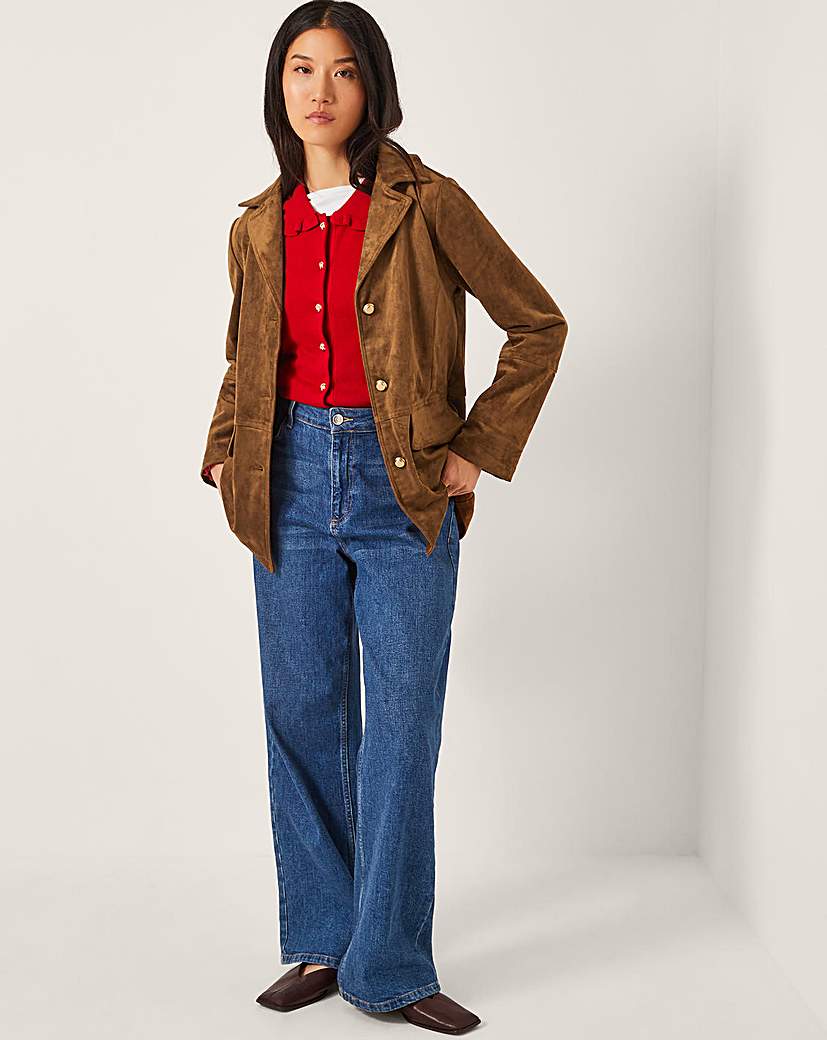 New In - Monsoon Naya Suedette Jacket