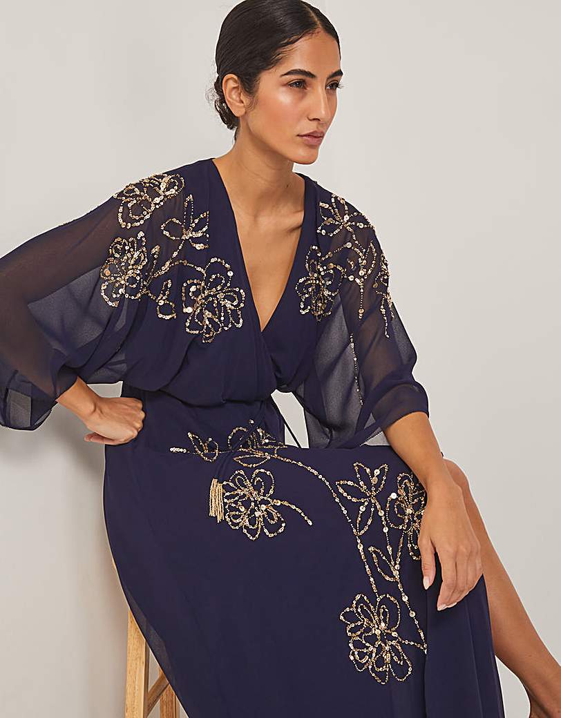 New In - Monsoon Skyla Floral Maxi Wrap Dress