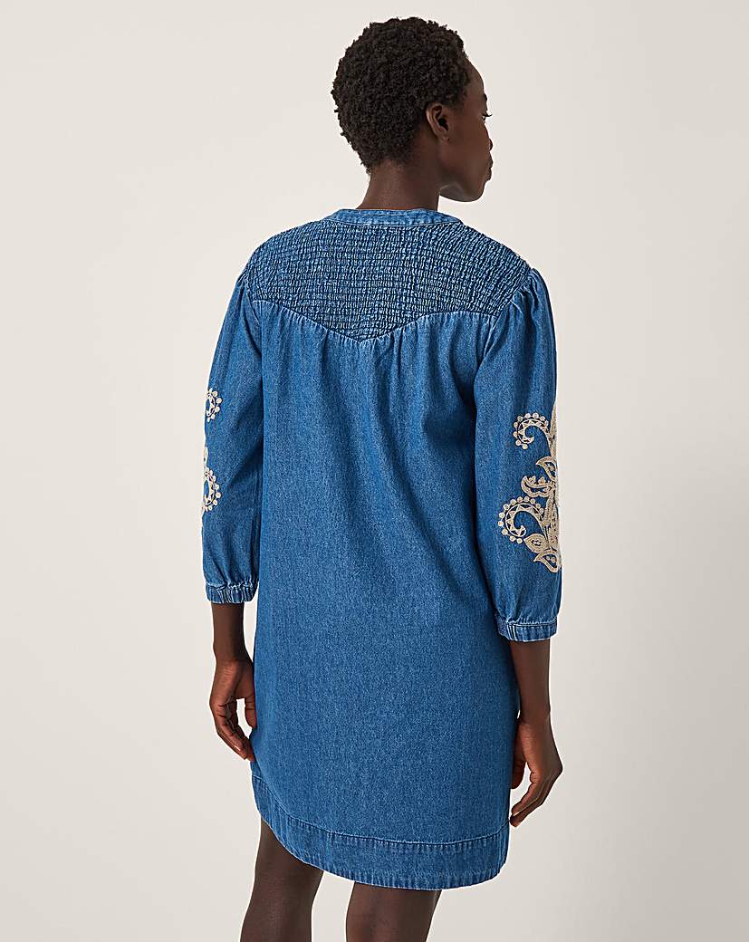 Monsoon Holly Denim Mini Dress