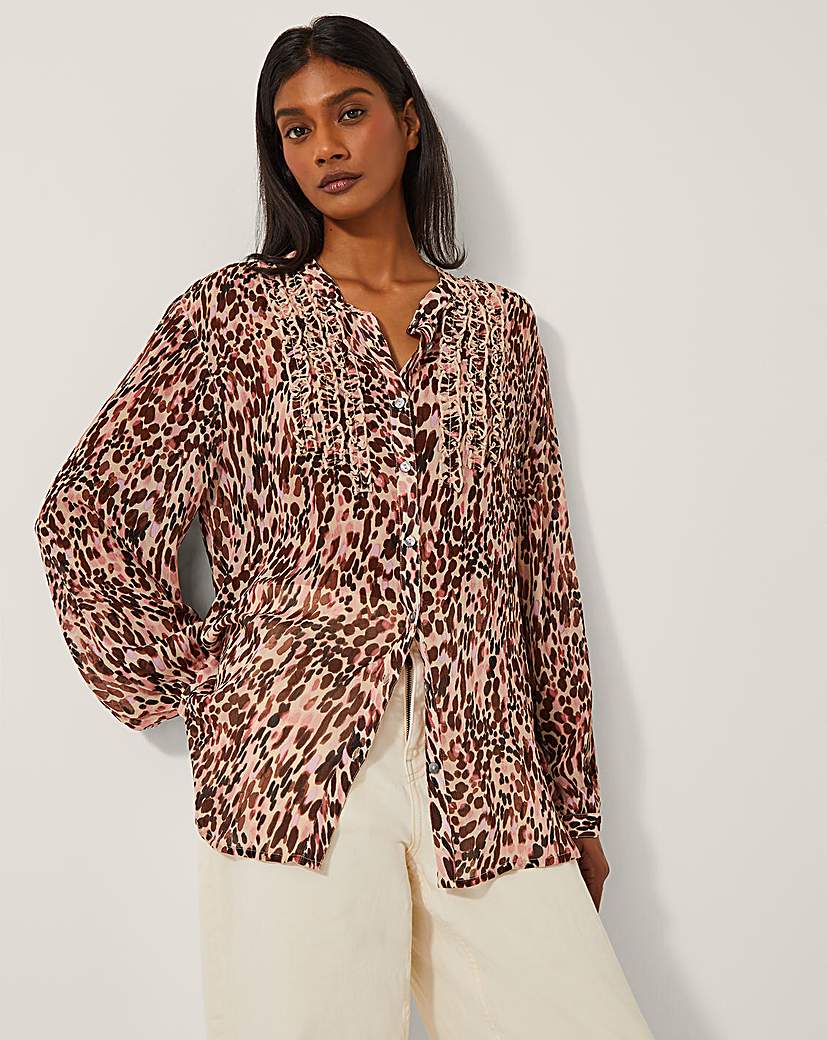New In - Monsoon Sisi Animal Print Blouse