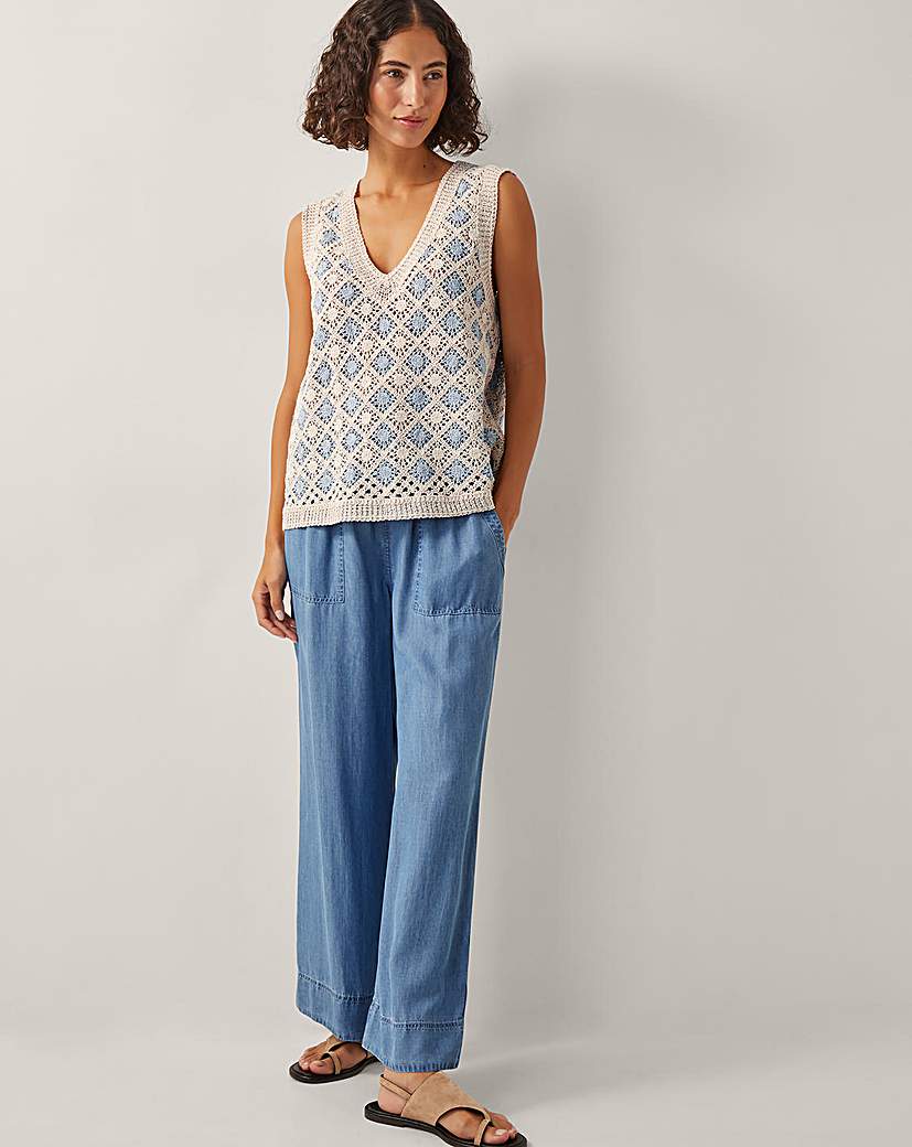 New In - Monsoon Ray Crochet Tank Top