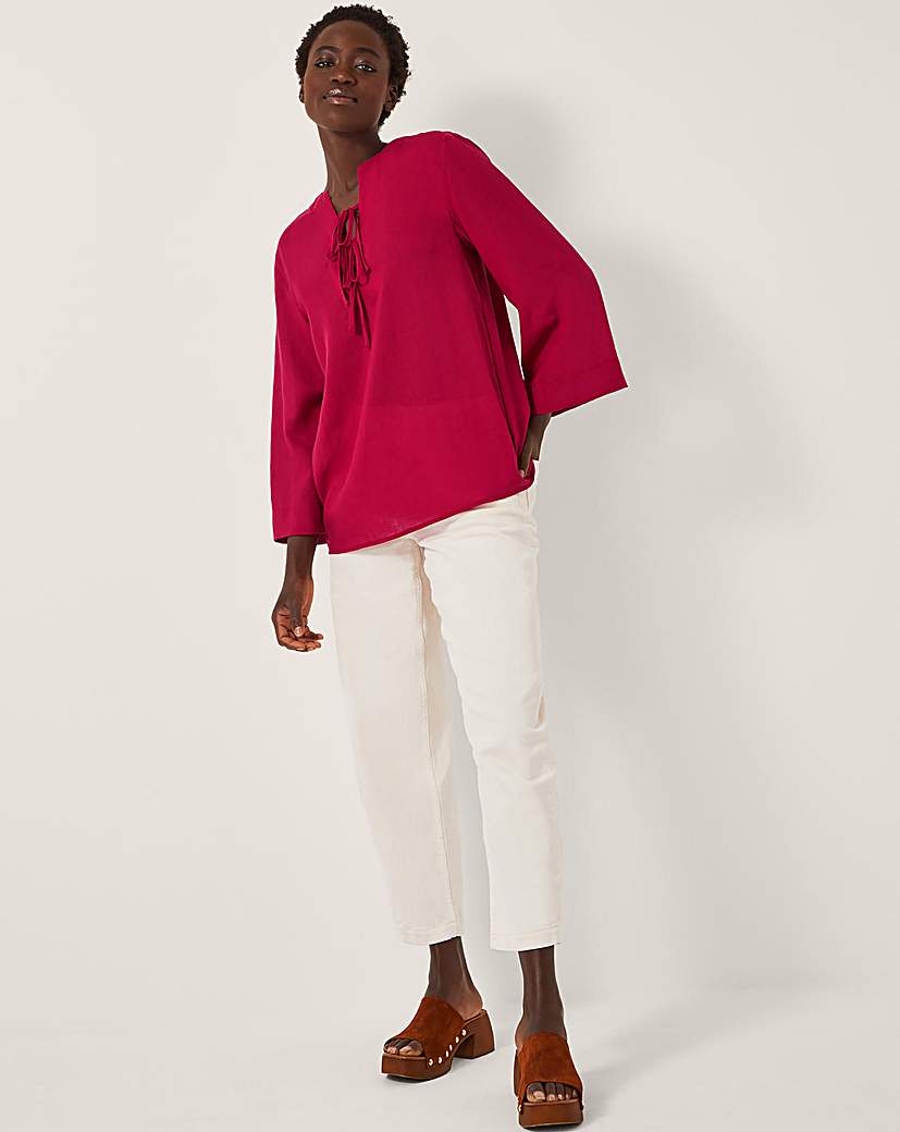 New In - Monsoon Mischa Tie Front Tunic Top