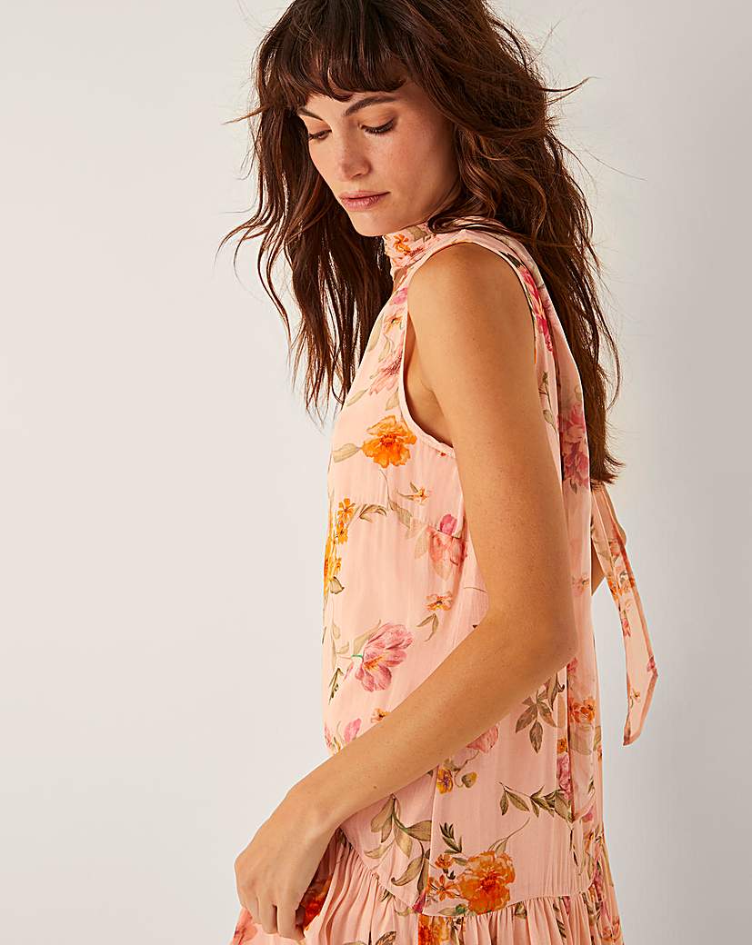 Monsoon Cassia Floral Print Midi Dress