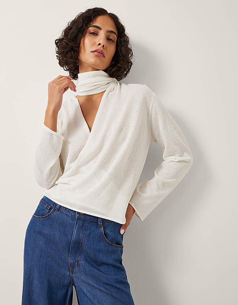 New In - Monsoon Suri Sheer Wrap Blouse