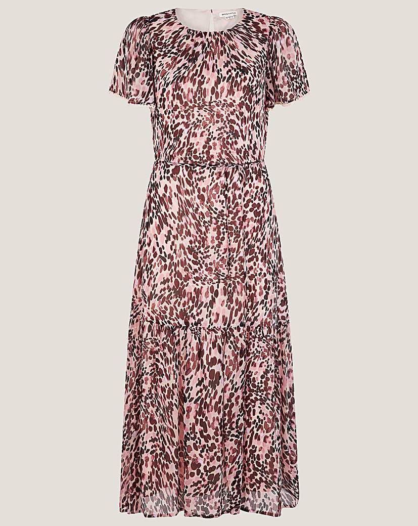Monsoon Sisi Animal Print Midi Dress