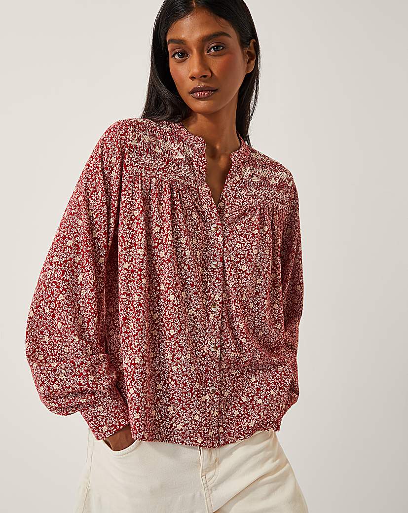 New In - Monsoon Laurelie Floral Jersey Blouse