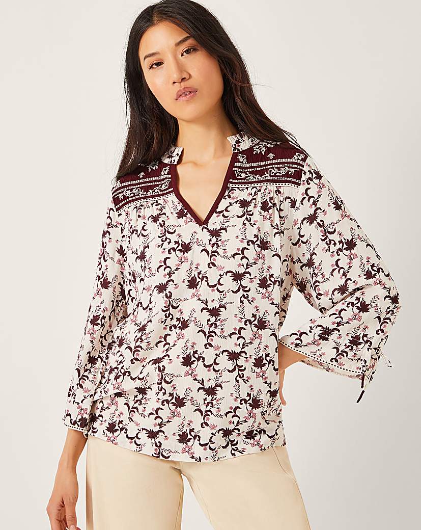 New In - Monsoon Jacqueline Floral Print Top