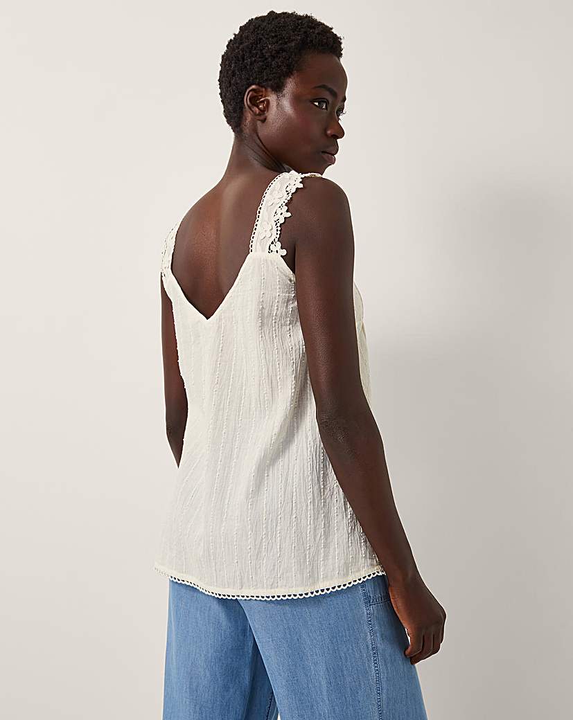Monsoon Celia Lace Pintuck Cami Top