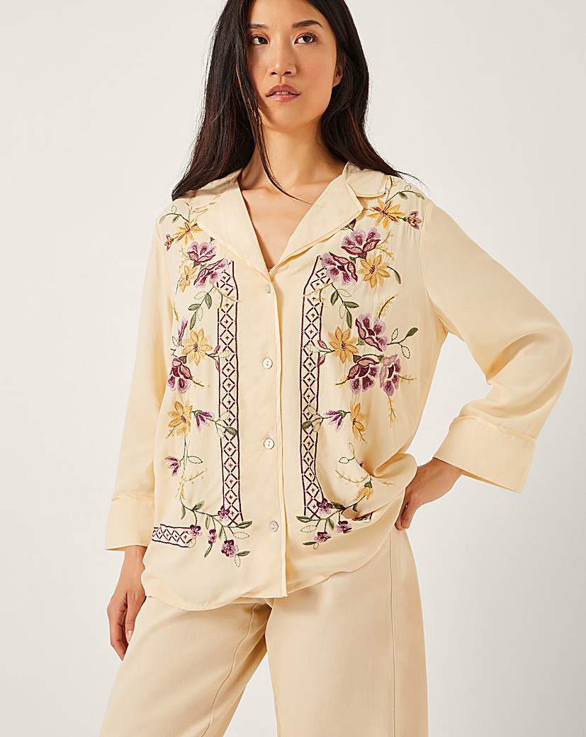 New In - Monsoon Elodie Floral Embroidered Shirt