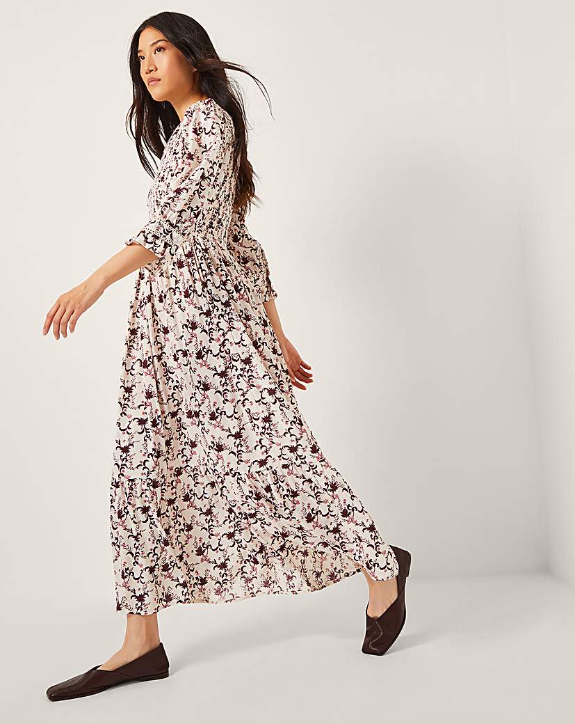 Monsoon Jacqueline Floral Midi Dress