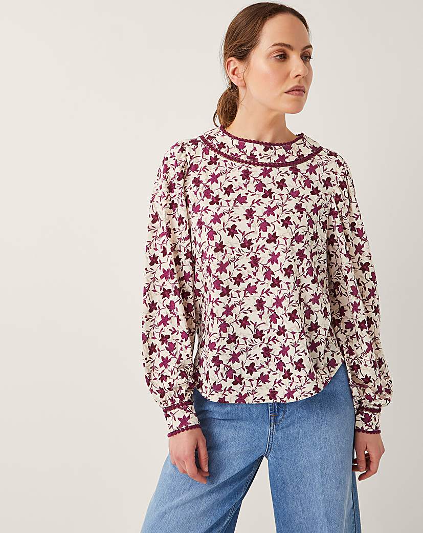 New In - Monsoon Felipa Floral Print Jersey Top