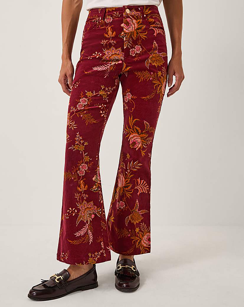 New In - Monsoon Yasmina Floral Flare Trousers