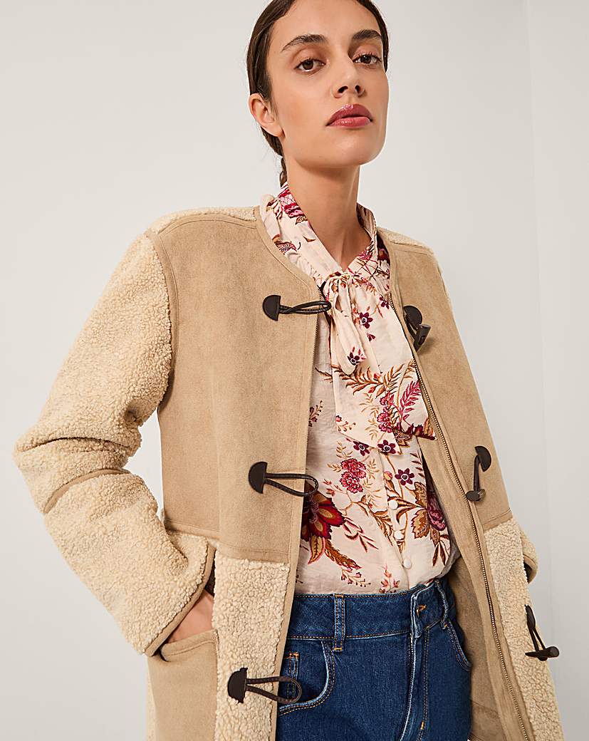 Monsoon Teri Borg Duffle Jacket