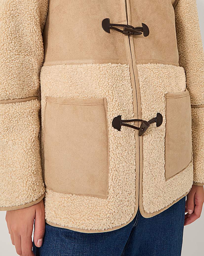 Monsoon Teri Borg Duffle Jacket