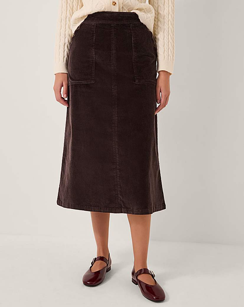 New In - Monsoon Malika Corduroy Midi Skirt