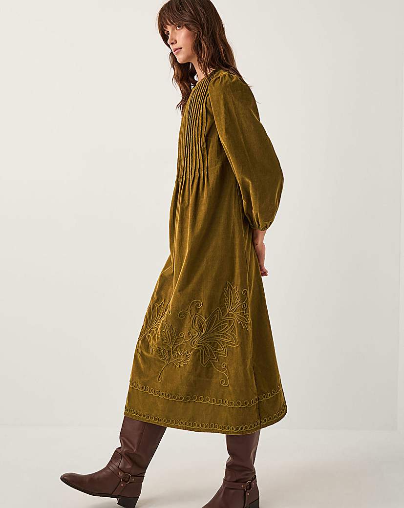 New In - Monsoon Joyce Corduroy Midi Dress