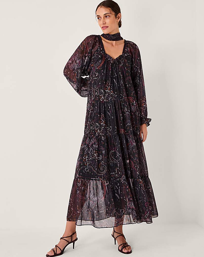 New In - Monsoon Marianna Paisley Midi Dress