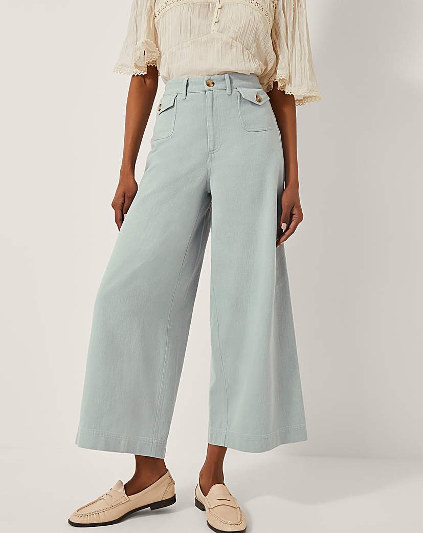New In - Monsoon Ciara Cropped Wide Leg Jeans
