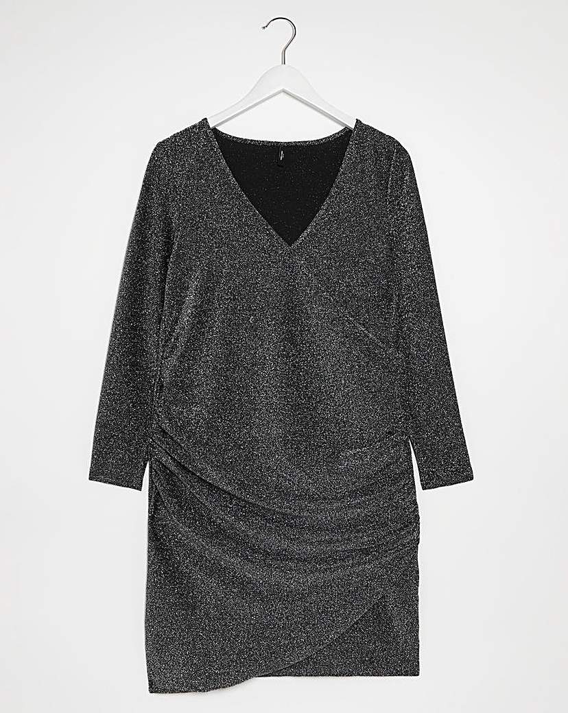 Vero Moda Metallic Wrap Dress
