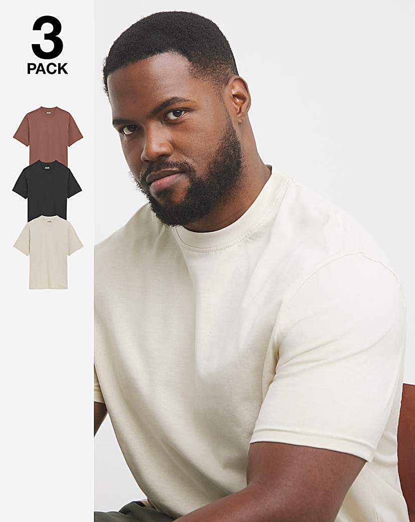 New In - 3 Pack Relaxed Fit T-Shirts Regular