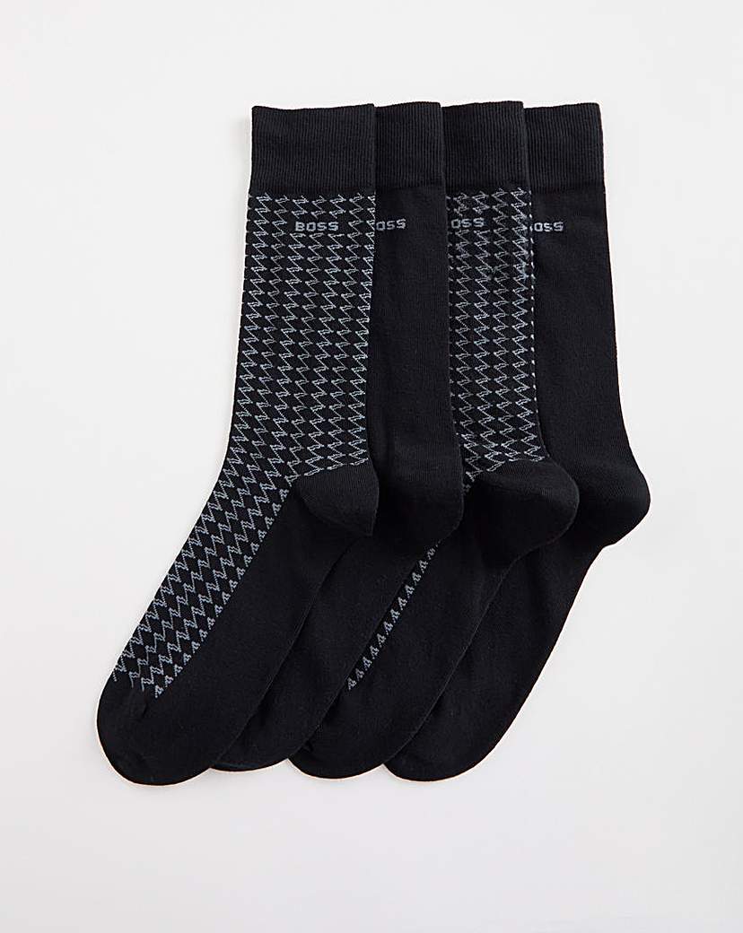 BOSS 2 Pack Mini Pattern Socks