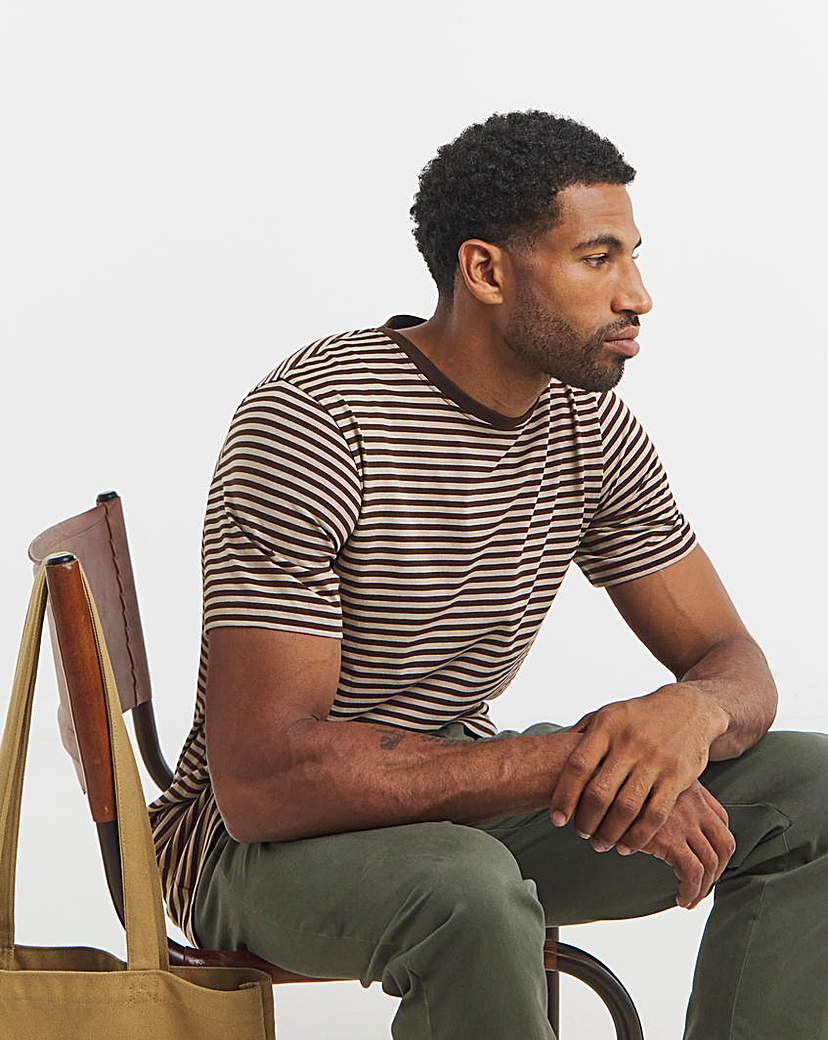 New In - Bretton Fine Stripe T-Shirt Long