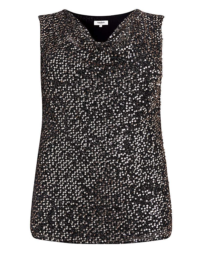Studio 8 by Phase Eight Tyra Sequin Top