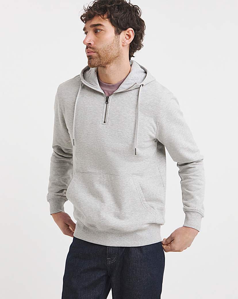 New In - 1/4 Zip Hooded Sweatshirt