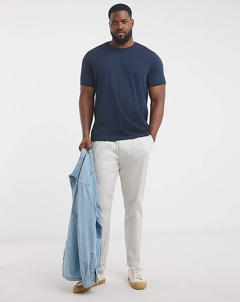 5 Pack Multi Crew Neck T-shirts Long