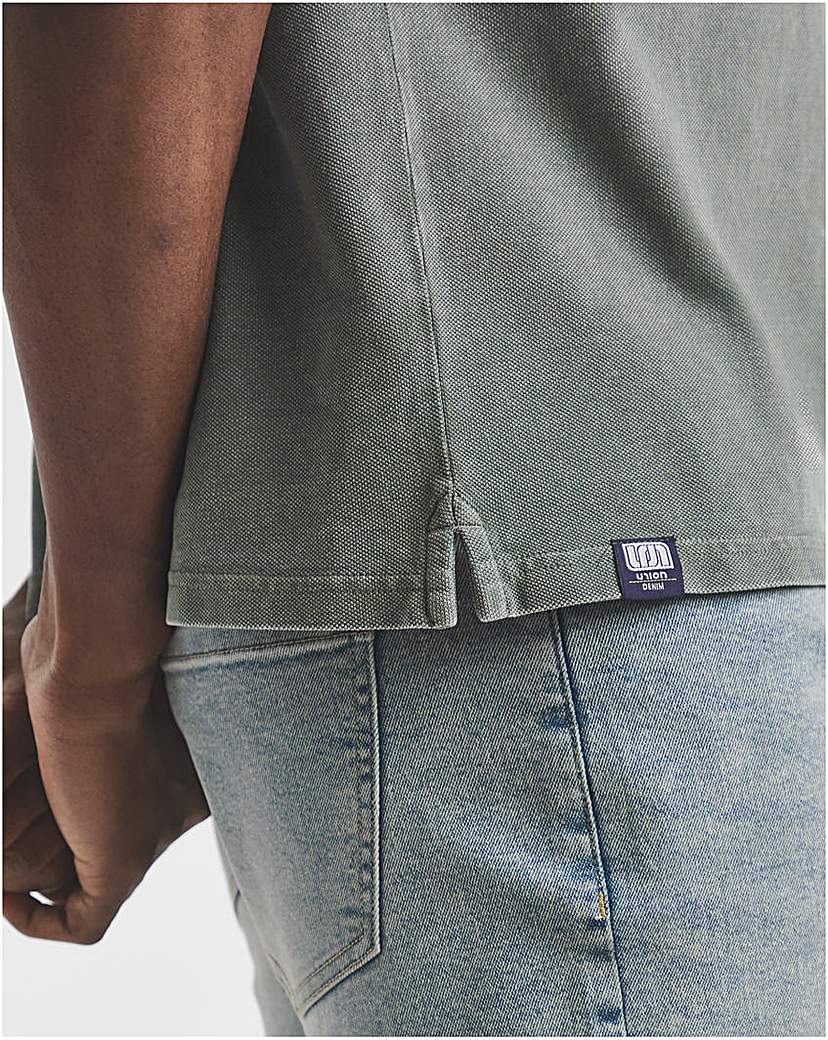 Union Garment Dyed Pique Polo